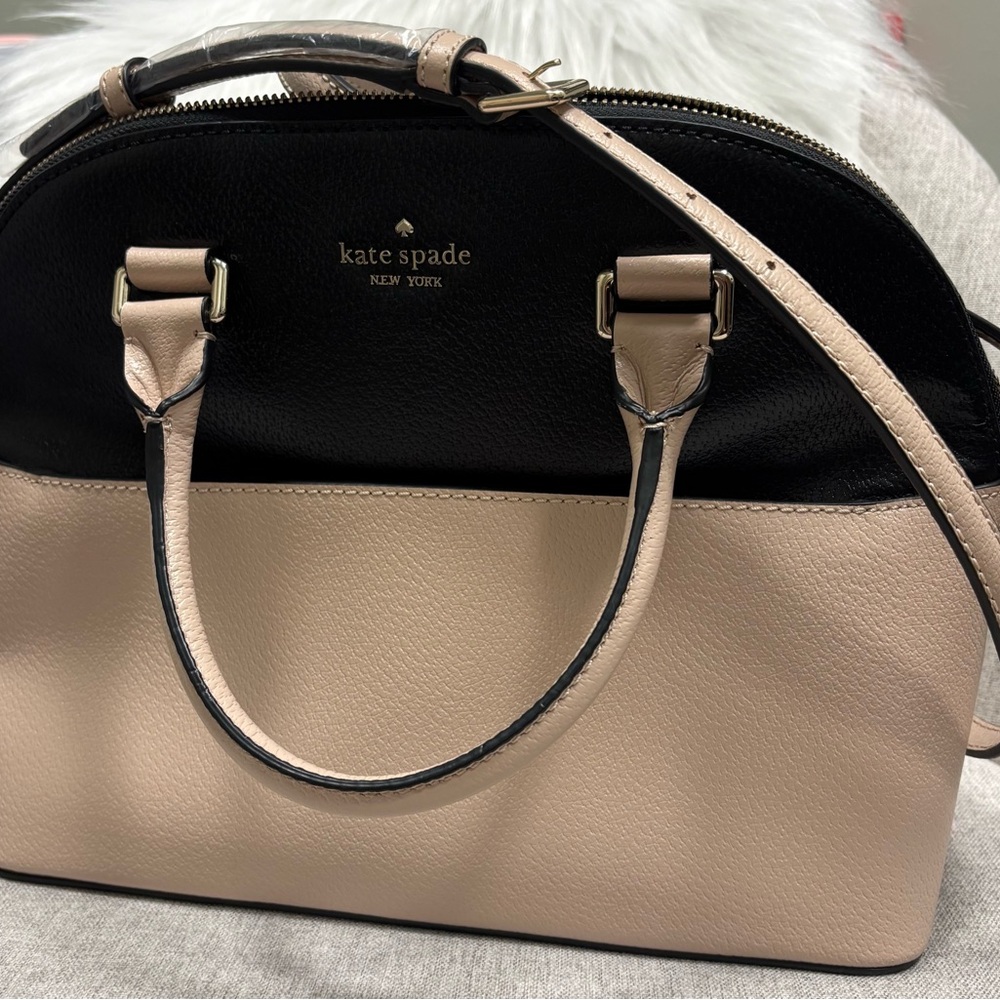 Kate Spade Black and Tan Satchel